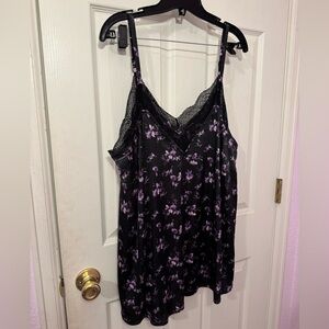 Torrid Black and Purple Floral Camisole 1x like new